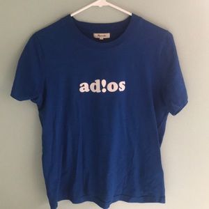 Madewell Blue Adios Top
